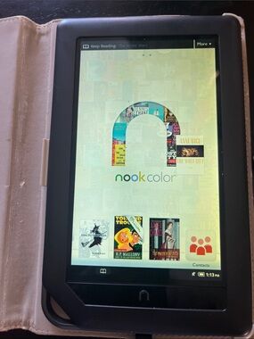 Barnes & Noble Nook Color Black with Cream Cover